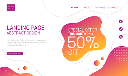 LP (Landing Page) design sample